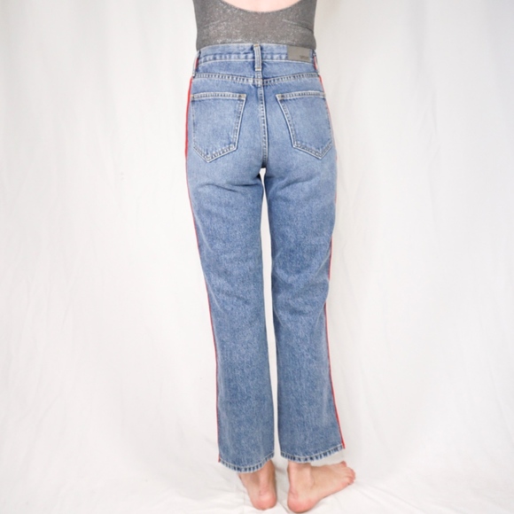 CARMAR Ursula Red Stripe Crop Jeans 0064 - Picture 4 of 8
